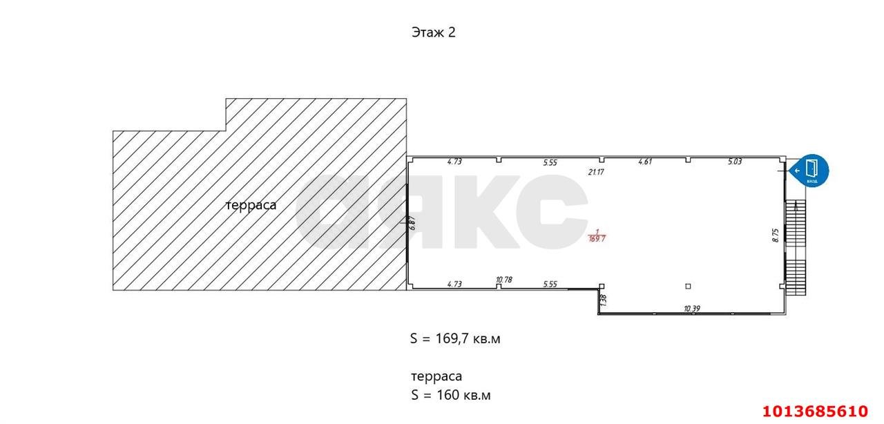 Фото №4: Торговое помещение 527 м² - Краснодар, Хлопчато-бумажный Комбинат, ул. Стасова, 174/3
