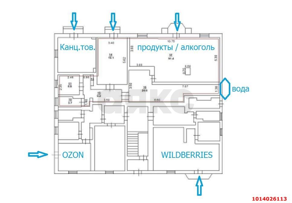 Фото №4: Торговое помещение 516 м² - Краснодар, Авиагородок, ул. Авиагородок, 8