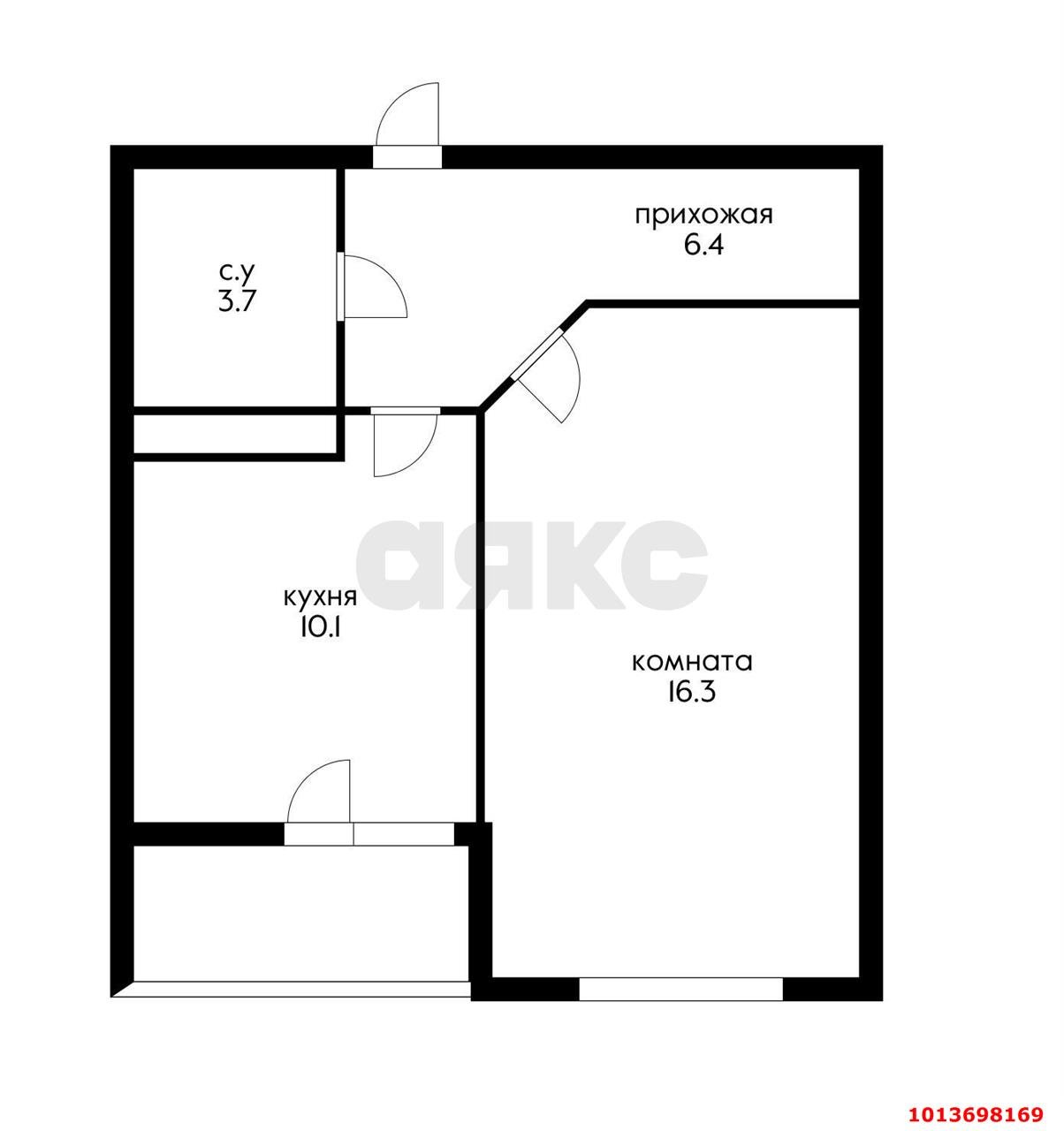 Фото №8: 1-комнатная квартира 40 м² - Краснодар, жилой комплекс Керченский, ул. им. Героя Сарабеева В.И., 5к1