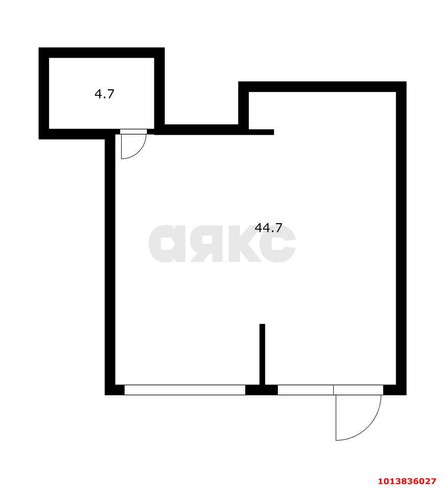 Фото №2: Торговое помещение 50 м² - Краснодар, жилой комплекс Самолёт, ул. Западный Обход, 39/2