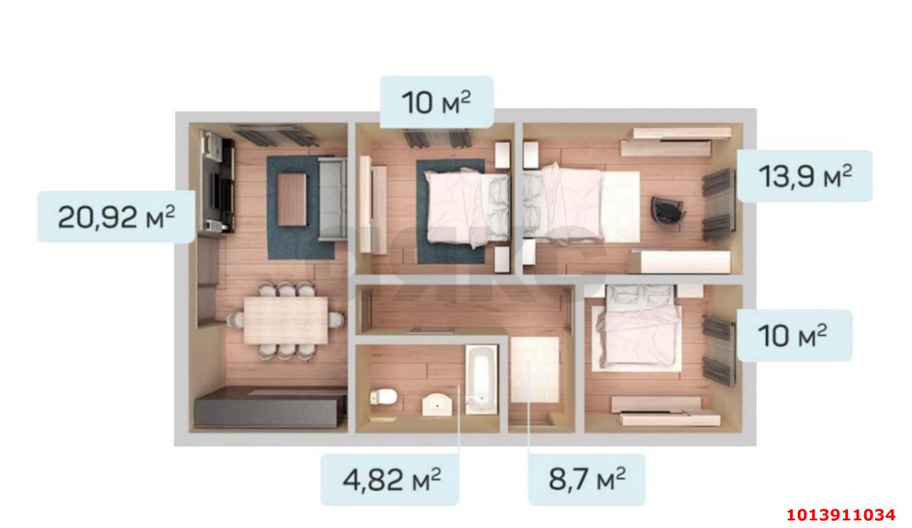 Фото №2: Дом 71 м² + 3 сот. - Южный, коттеджный  Южная столица, пр-д Тимашевский, 24