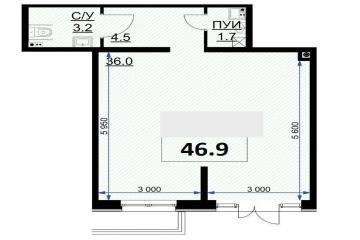 Фото №1: Коммерция 46 м² - Краснодар, мкр. жилой комплекс Ракурс, ул. имени Героя Ростовского, 8к1