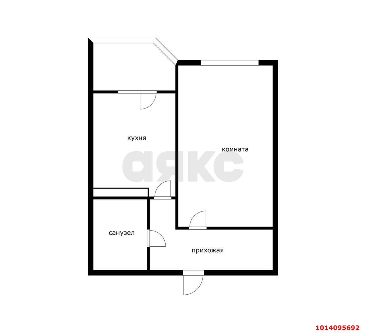 Фото №3: 1-комнатная квартира 40 м² - Краснодар, жилой комплекс Сказка Град, ул. имени В.Н. Мачуги, 166А