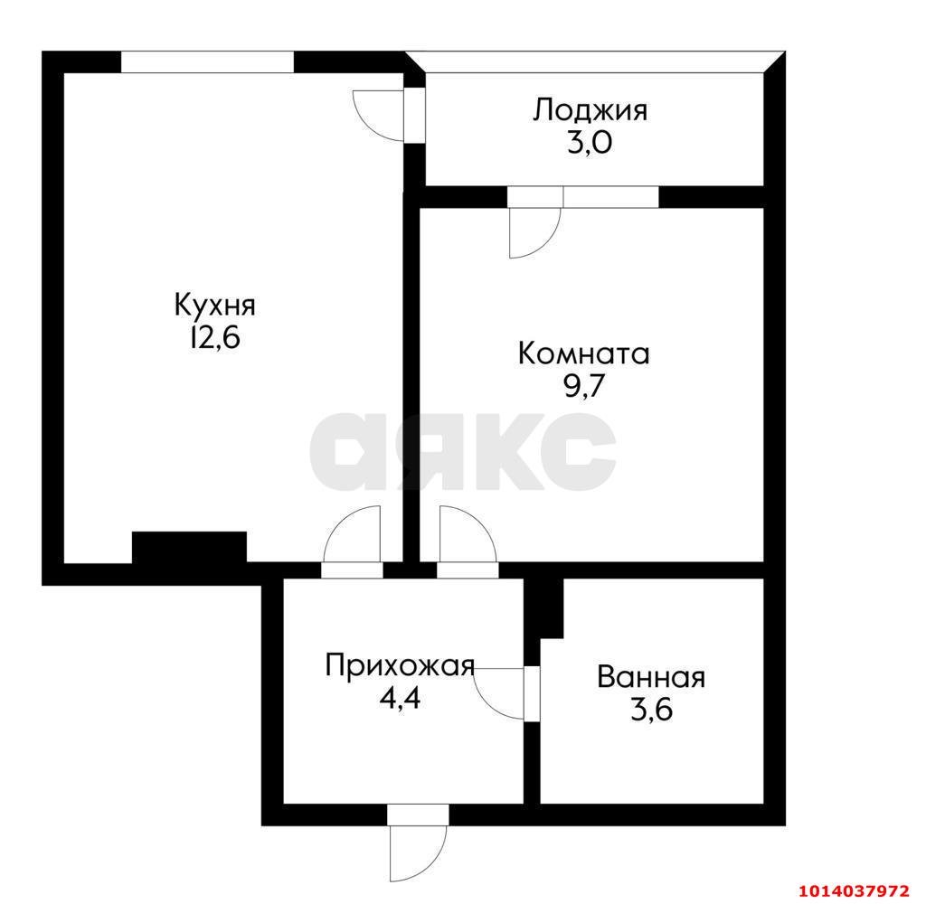 Фото №16: 1-комнатная квартира 34 м² - Краснодар, жилой комплекс Самолёт-2, ул. Западный Обход, 57к2