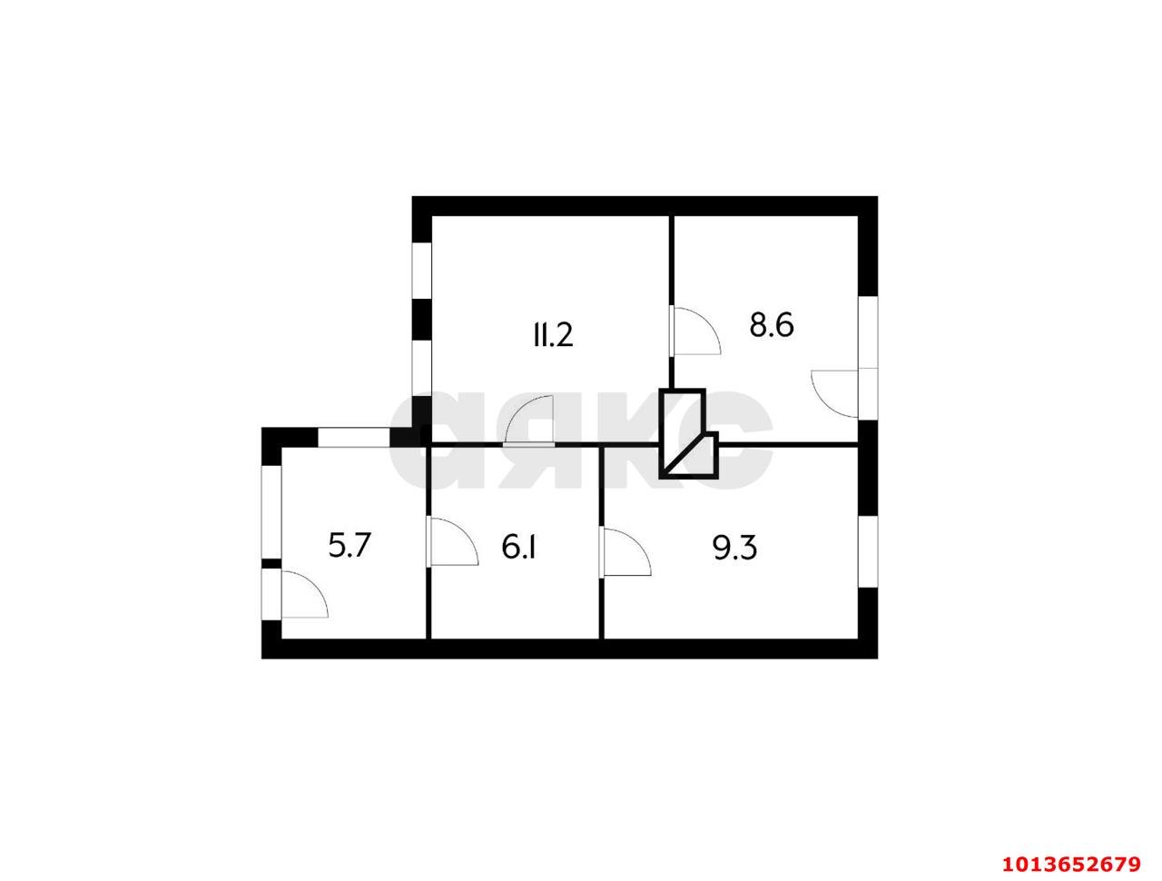 Фото №1: 3-комнатная квартира 40 м² - Краснодар, Центральный, ул. Чапаева, 162