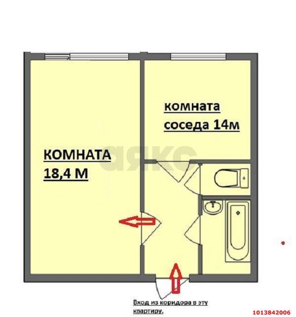 Фото №4: Комната 18 м² - Краснодар, Краевая Клиническая Больница, ул. Российская, 130