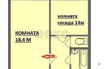 Фото №4: Комната 18 м² - Краснодар, мкр. Краевая Клиническая Больница, ул. Российская, 130