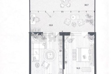Фото №2: 2-комнатная квартира 96 м² - Краснодар, мкр. жилой комплекс Самолёт-5, ул. Ивана Беличенко, 97