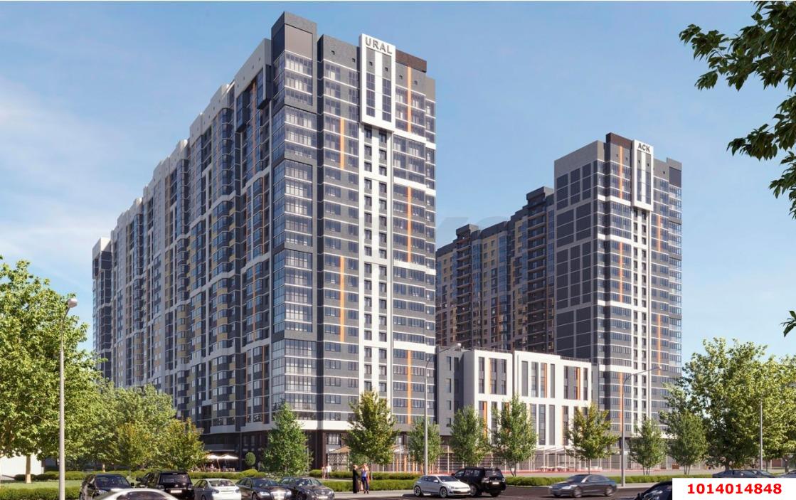 Фото №4: 2-комнатная квартира 71 м² - Краснодар, ЖК Урал, Карасунский внутригородской округ, Камвольно-суконный Комбинат, мкр. жилой комплекс Ural, ул. Уральская, 87/7