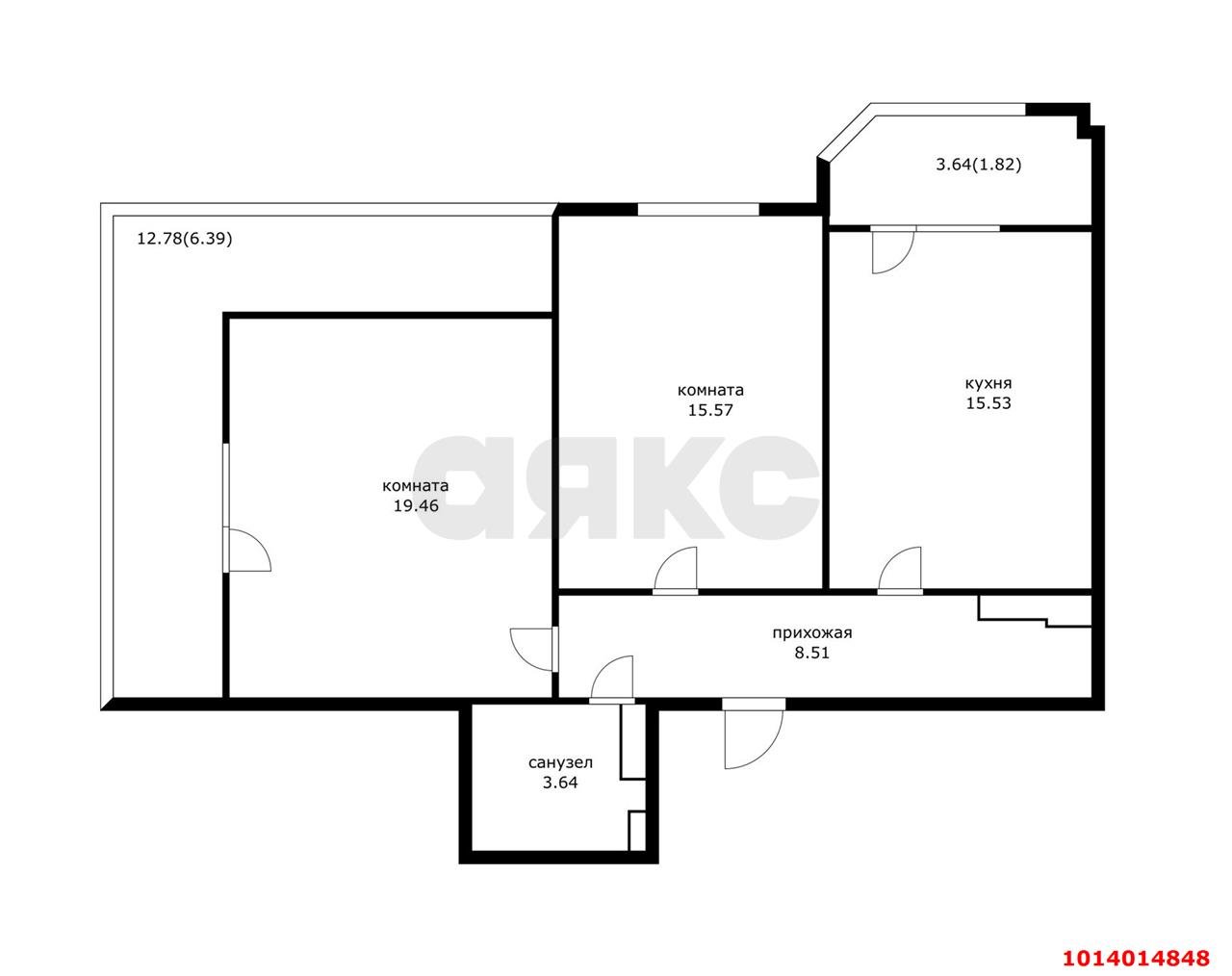 Фото №5: 2-комнатная квартира 71 м² - Краснодар, ЖК Урал, Карасунский внутригородской округ, Камвольно-суконный Комбинат, мкр. жилой комплекс Ural, ул. Уральская, 87/7