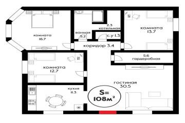 Фото №3: Дом 108 м² - Российский, мкр. Прикубанский внутригородской округ, ул. Ришельевская, 32