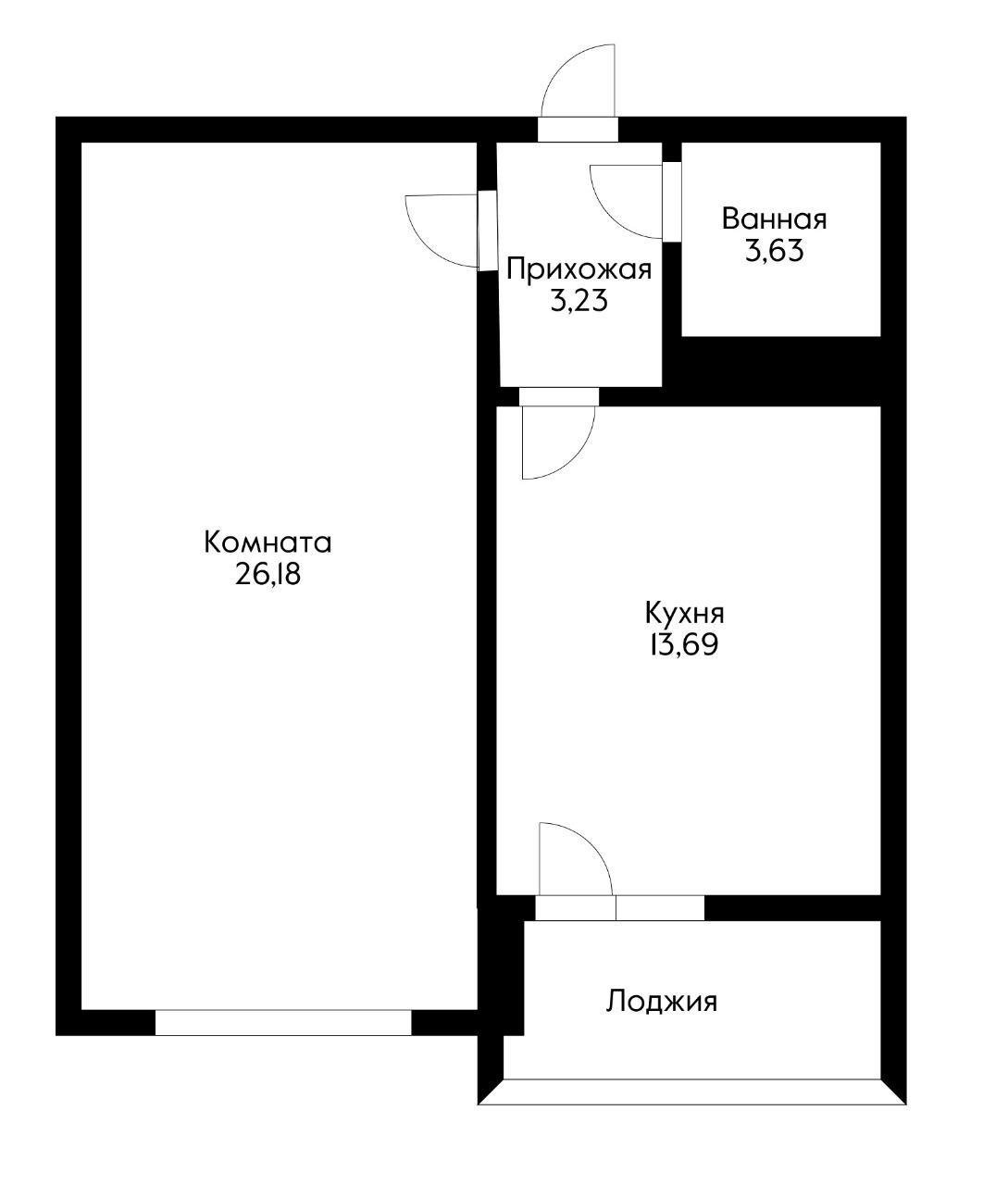 Фото №16: 1-комнатная квартира 50 м² - Краснодар, Центральный внутригородской округ, ЖК Покровский, мкр. Центральный, ул. Промышленная, 33