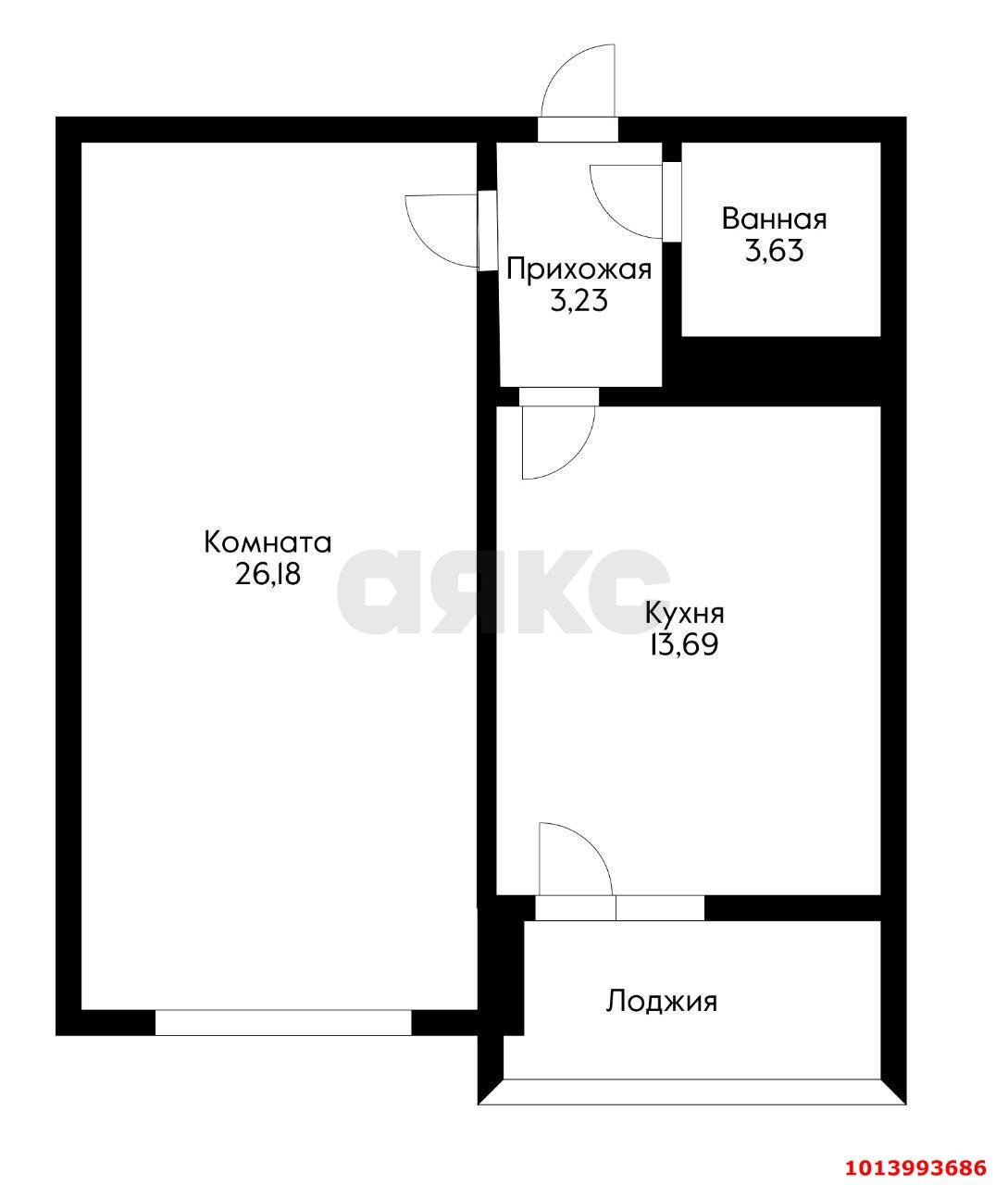 Фото №16: 1-комнатная квартира 50 м² - Краснодар, Центральный, ул. Промышленная, 33
