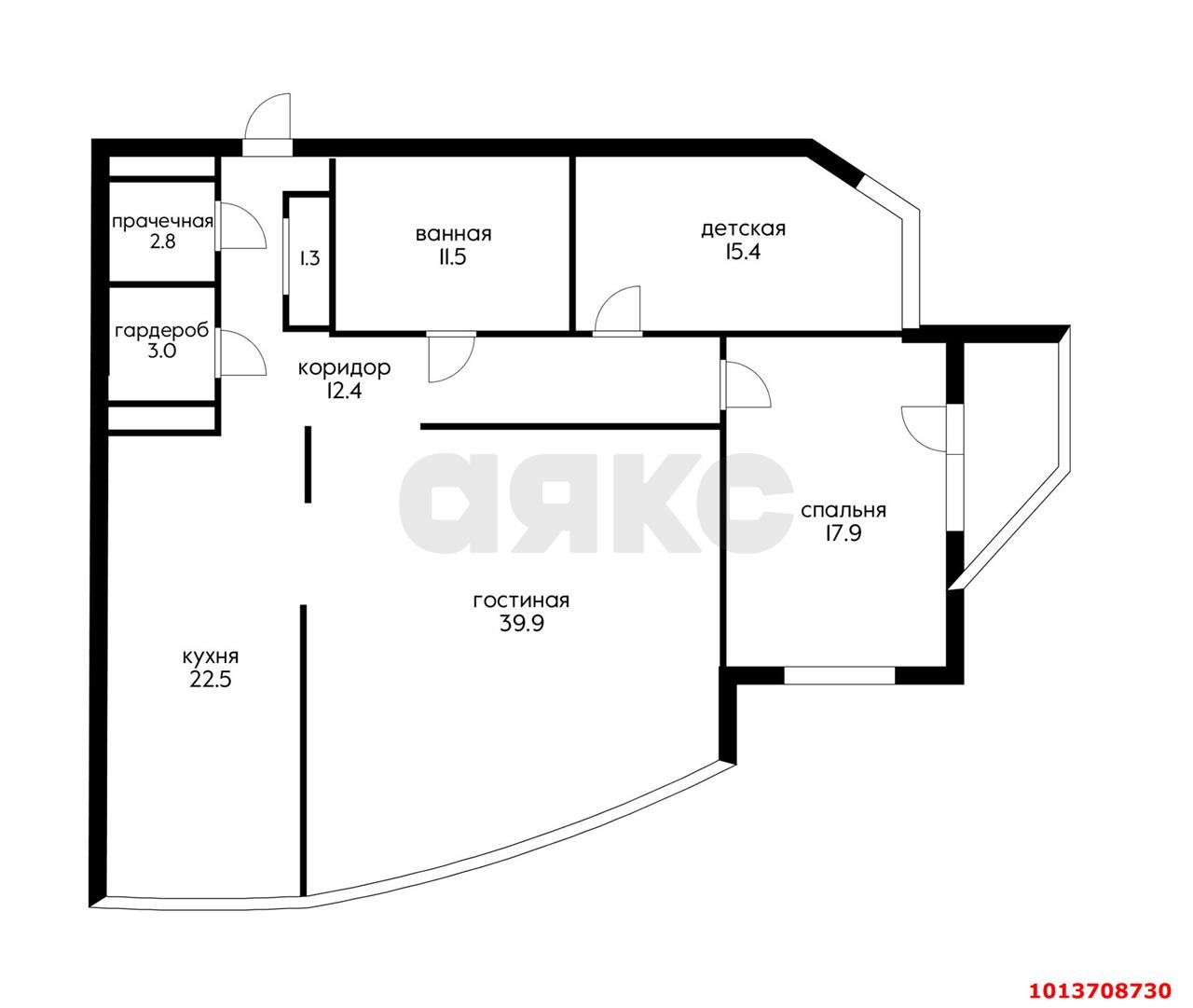 Фото №17: 3-комнатная квартира 126 м² - Краснодар, Центральный внутригородской округ, Завод Измерительных Приборов, мкр. жилой комплекс Ривьера, ул. Московская, 57/1