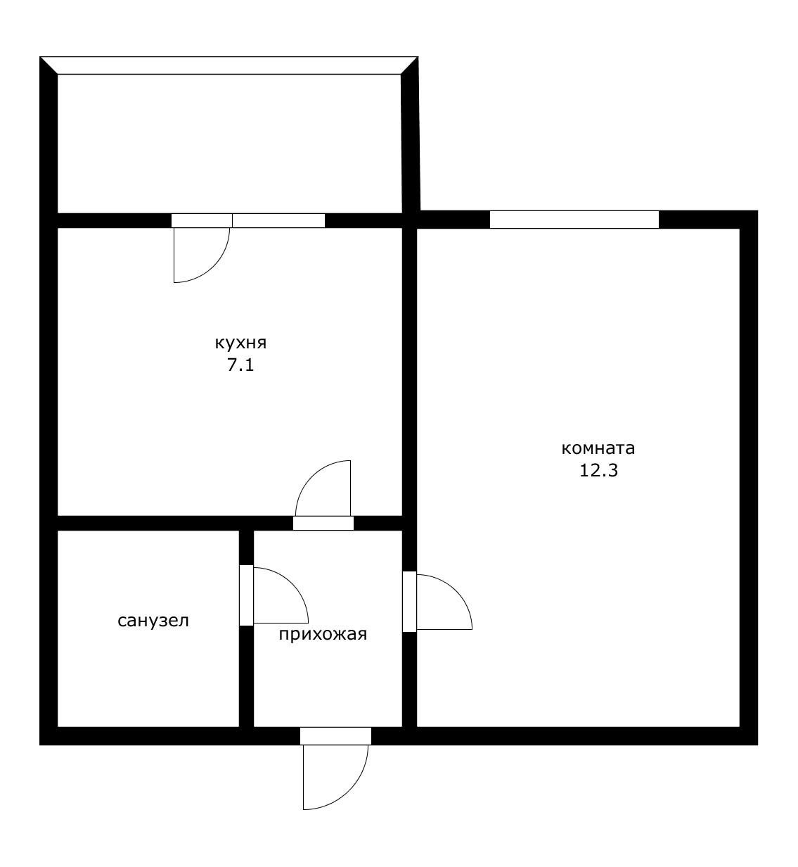 Фото №7: 1-комнатная квартира 24 м² - Новая Адыгея, мкр. жилой комплекс Дарград, ул. Тургеневское шоссе, 33/3к11