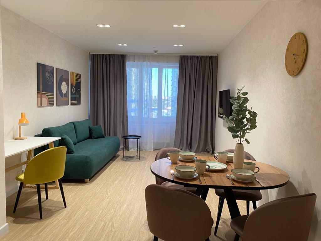 Фото №1: Апартаменты 47 м² - Краснодар, Карасунский внутригородской округ, Хлопчато-бумажный Комбинат, мкр. жилой комплекс Гранд Пэлэс, ул. Уральская, 75/6