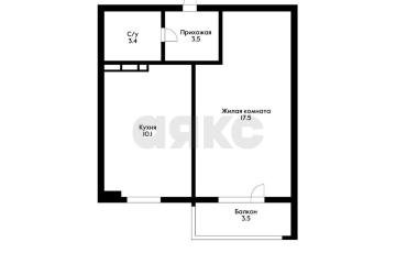 Фото №1: 1-комнатная квартира 34 м² - Краснодар, мкр. ЖК Оникс, ул. Российская, 267к3