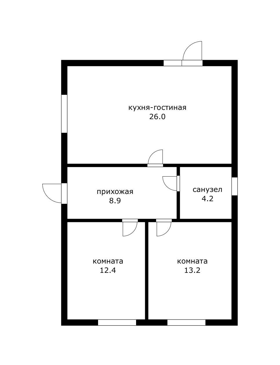 Фото №11: Дом 66 м² + 3 сот. - Красносельское, Прикубанский внутригородской округ, Витаминкомбинат, имени Петра Метальникова, Завод Радиоизмерительных Приборов, Калинино, Центральный внутригородской округ, Дубинка, Прикубанский внутригородской округ, мкр. Восточно-Кругликовский, ул. Российская, 3