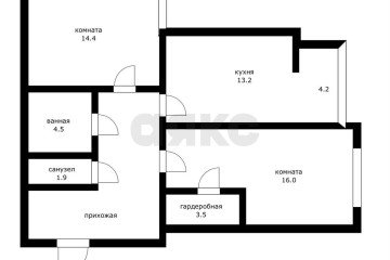Фото №5: 2-комнатная квартира 72 м² - Краснодар, мкр. Гидростроителей, ул. Автолюбителей, 52/5