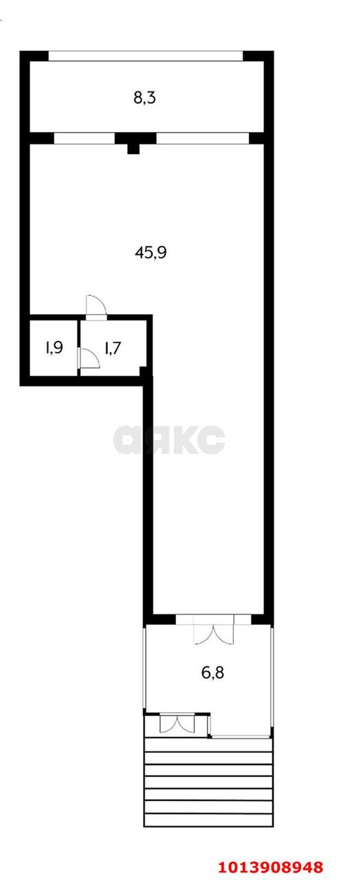 Фото №3: Торговое помещение 64 м² - Краснодар, Фестивальный, ул. Атарбекова, 9
