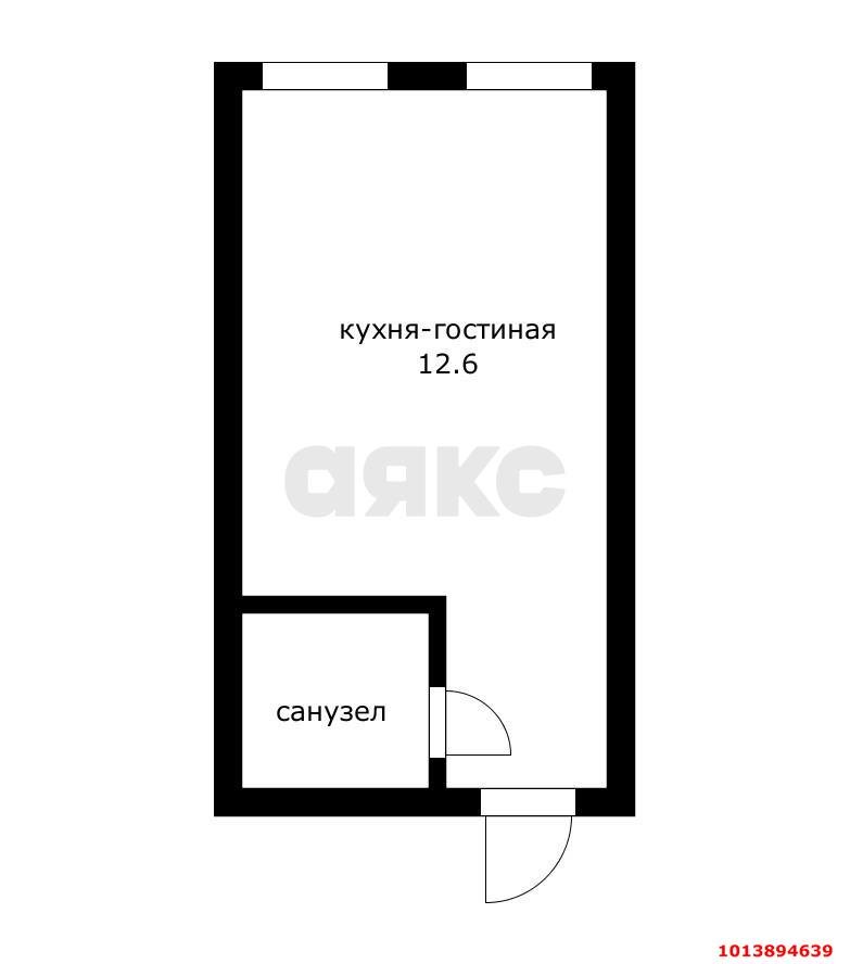 Фото №9: Студия 12 м² - Яблоновский, ул. Морская, 3