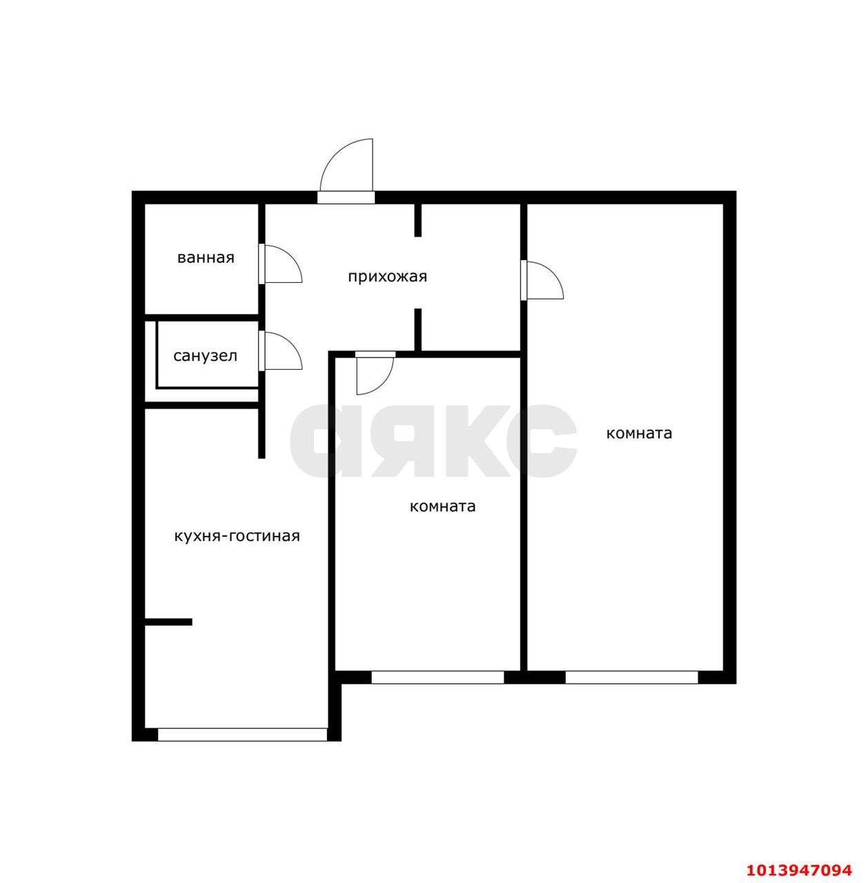 Фото №14: 2-комнатная квартира 62 м² - Краснодар, Прикубанский внутригородской округ, Россинского, мкр. жилой комплекс Дружный, ул. Адмирала Серебрякова, 3/1