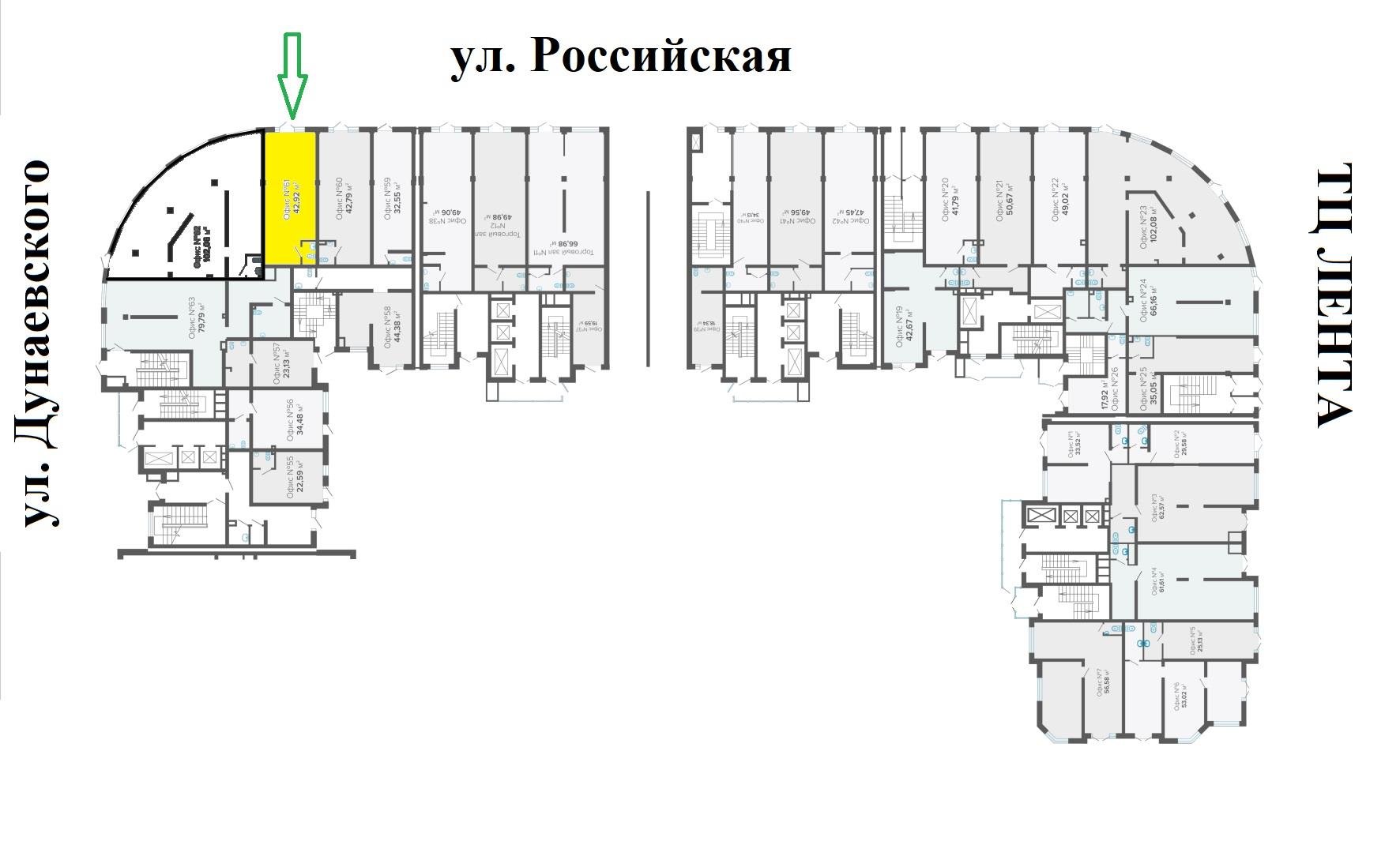 Фото №2: Коммерция 44 м² - Краснодар, Прикубанский внутригородской округ, Завод Радиоизмерительных Приборов, мкр. Музыкальный, ул. Российская, 257/7