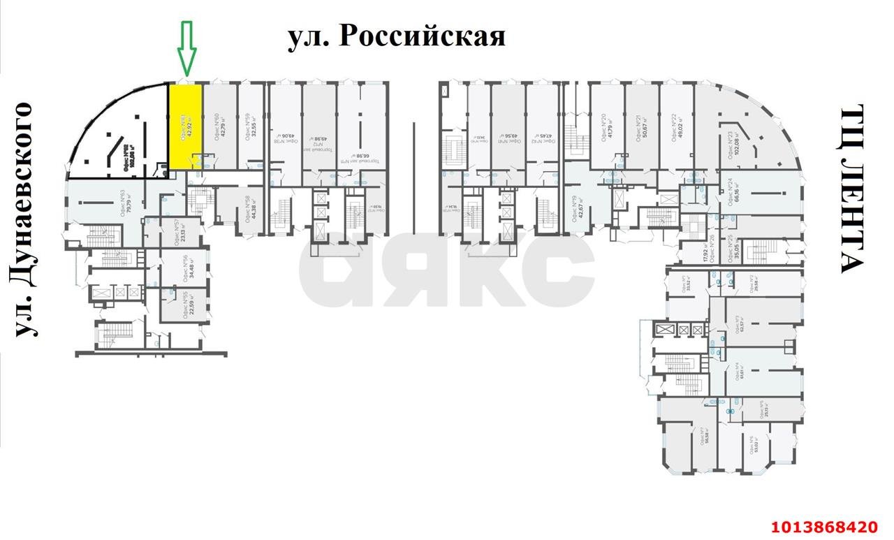 Фото №2: Торговое помещение 43 м² - Краснодар, Музыкальный, ул. Российская, 257/7