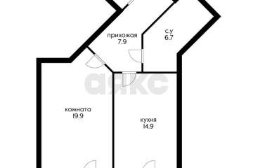 Фото №1: 1-комнатная квартира 51 м² - Краснодар, мкр. Юбилейный, б-р Клары Лучко, 14к2