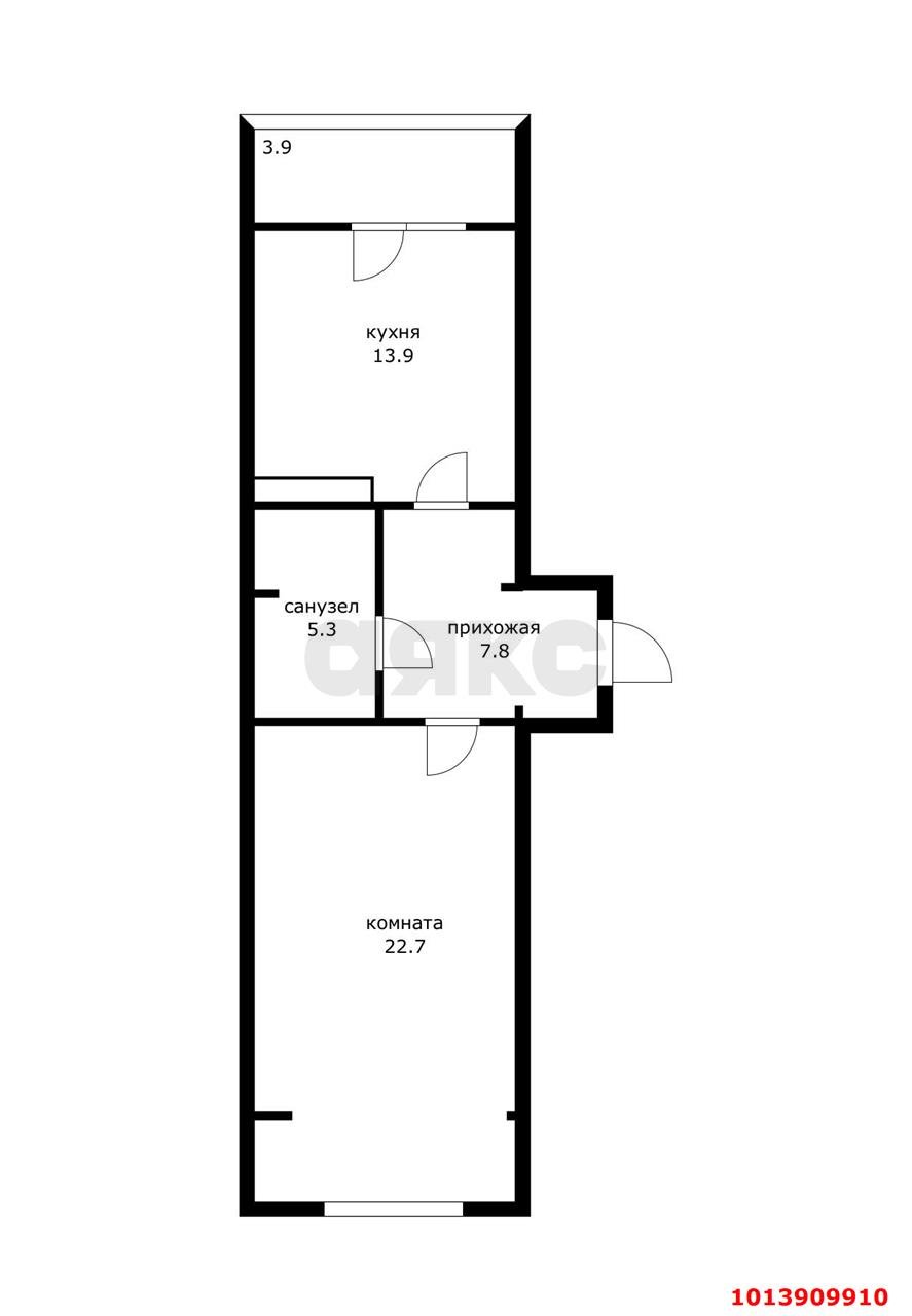 Фото №15: 1-комнатная квартира 51 м² - Новая Адыгея, жилой комплекс Мята, ул. Бжегокайская, 23/1Ак2