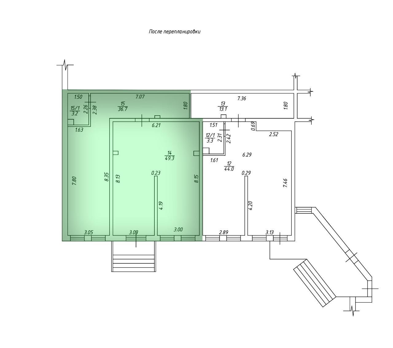 Фото №7: Коммерция 89 м² - Краснодар, жилой комплекс Южане, Карасунский внутригородской округ, Хлопчато-бумажный Комбинат, Прикубанский внутригородской округ, жилой комплекс Лиговский, Центральный внутригородской округ, Центральный, мкр. Микрохирургии глаза, ул. Главная городская площадь
