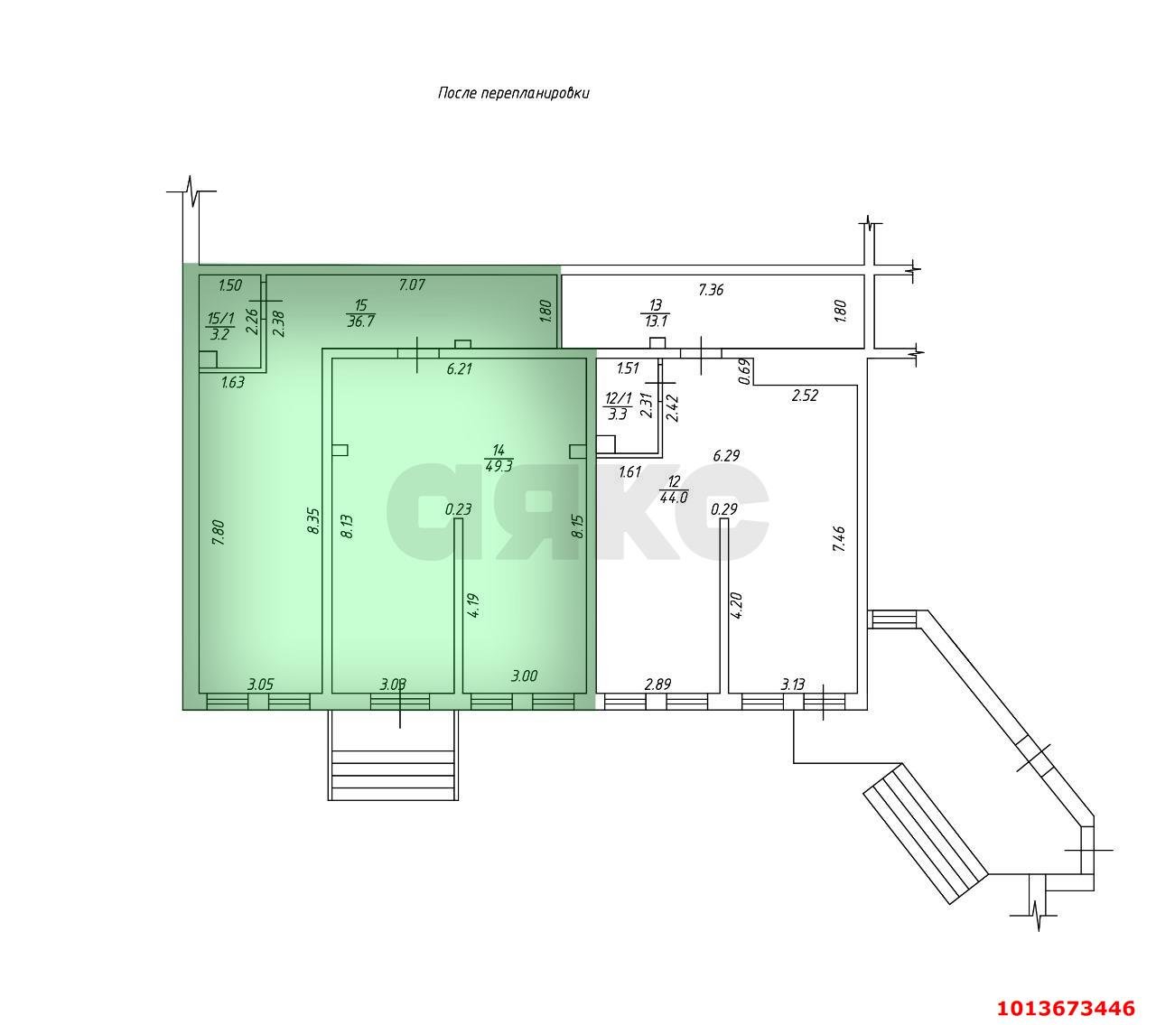 Фото №7: Коммерция 89 м² - Краснодар, жилой комплекс Южане, Карасунский внутригородской округ, Хлопчато-бумажный Комбинат, Прикубанский внутригородской округ, жилой комплекс Лиговский, Центральный внутригородской округ, Центральный, мкр. Микрохирургии глаза, ул. Главная городская площадь