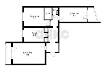 Фото №1: 3-комнатная квартира 73 м² - Краснодар, мкр. Комсомольский, ул. Тюляева, 18