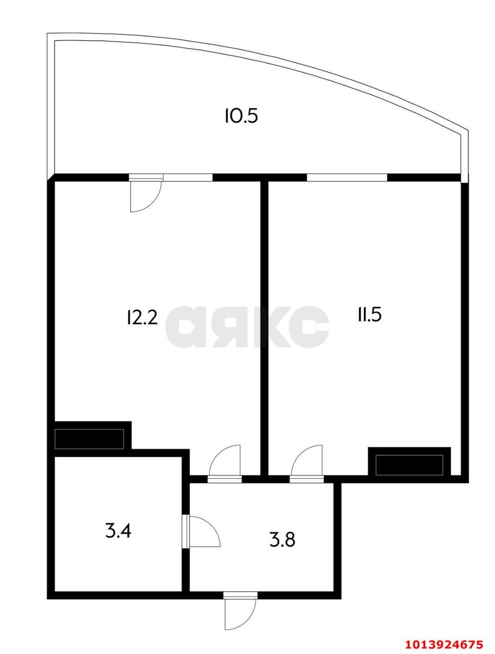 Фото №14: 1-комнатная квартира 41 м² - Краснодар, жилой комплекс Инсити, ул. Командорская, 5/1