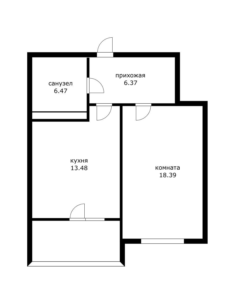 Фото №16: 1-комнатная квартира 48 м² - Краснодар, Западный внутригородской округ, Центральный, мкр. ЖК Арбат, ул. имени П.М. Гаврилова, 88
