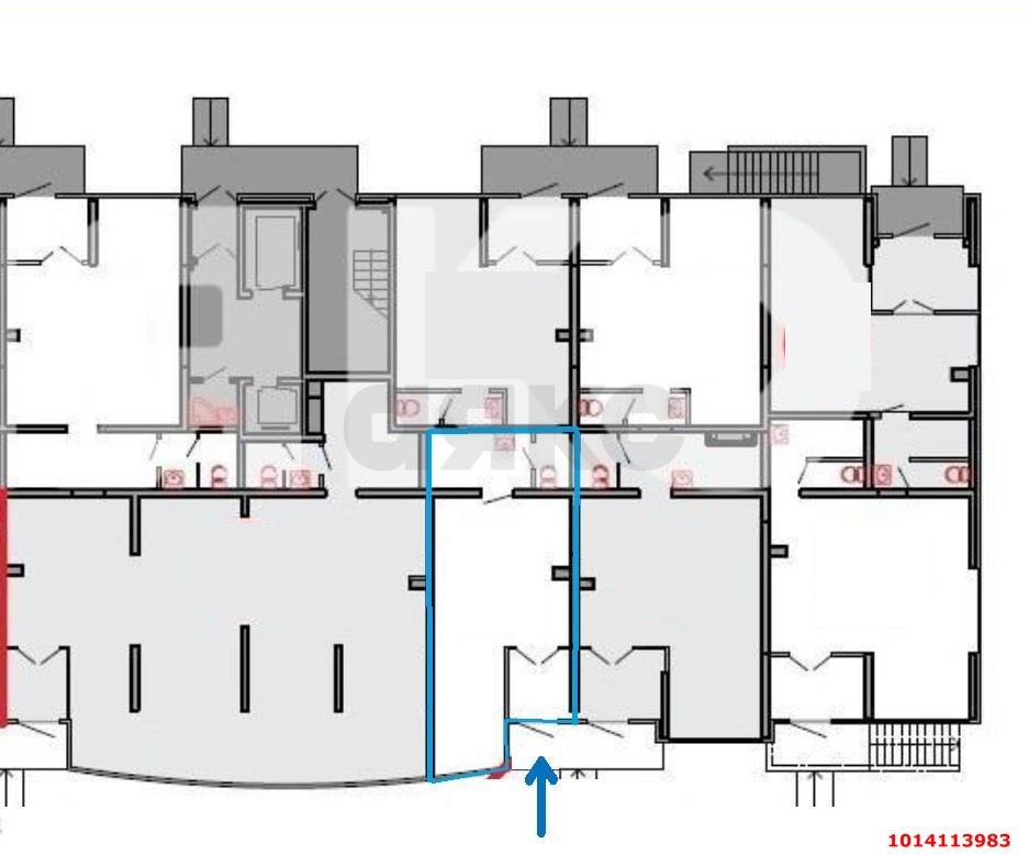 Фото №9: Торговое помещение 43 м² - Краснодар, жилой комплекс Времена Года 3, ул. Цезаря Куникова, 24к1