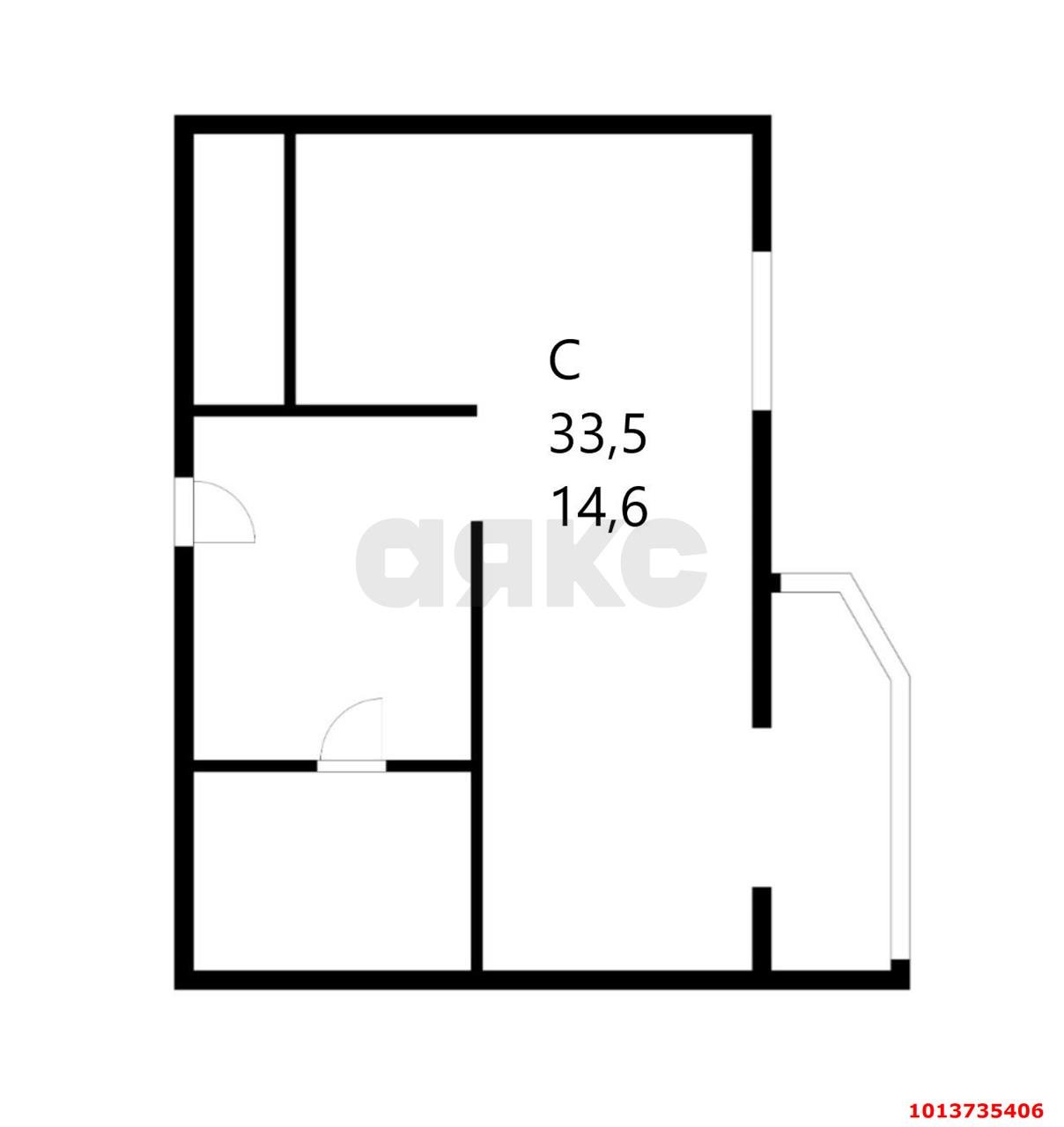 Фото №5: 1-комнатная квартира 33 м² - Краснодар, Завод Измерительных Приборов, ул. Зиповская, 5/3