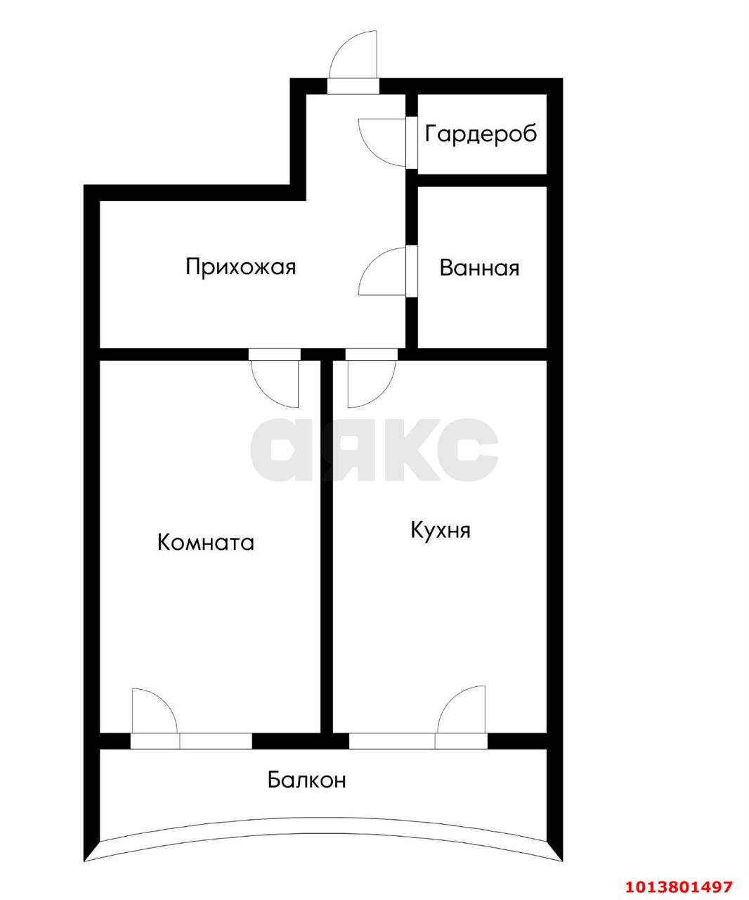 Фото №4: 1-комнатная квартира 50 м² - Краснодар, Черёмушки, ул. Вишняковой, 1/23к2