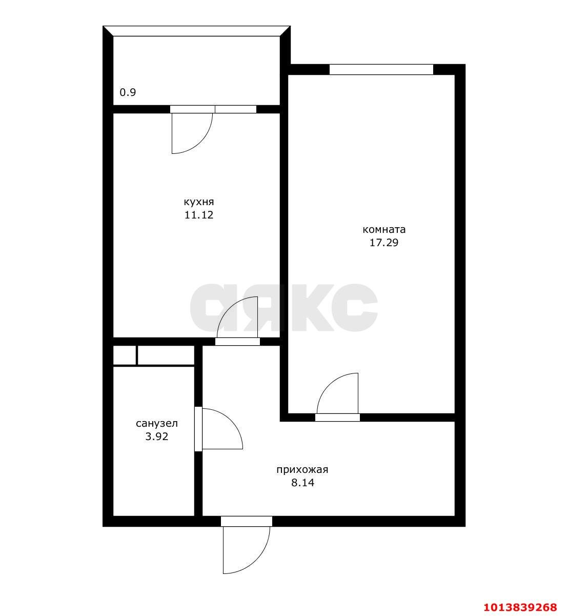 Фото №6: 1-комнатная квартира 41 м² - Анапа, жилой комплекс Центральный, 