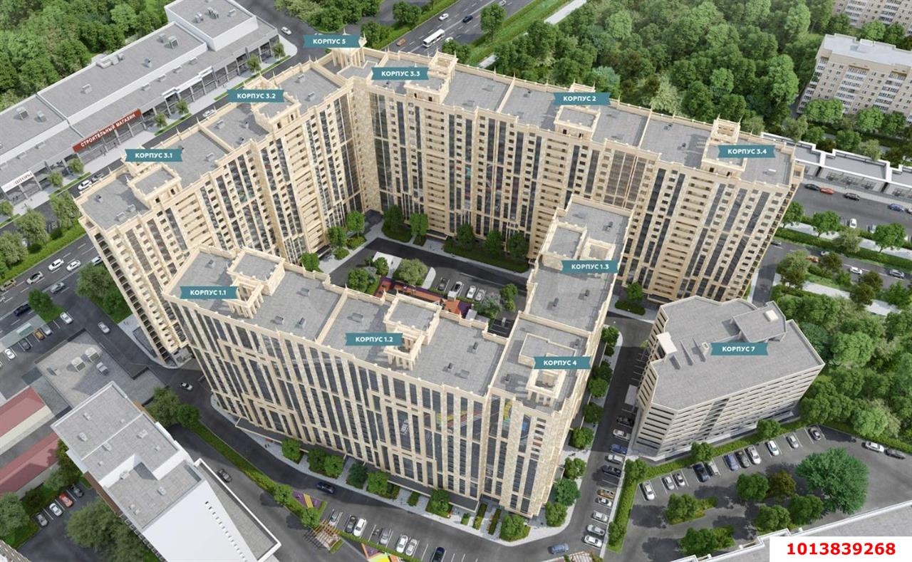 Фото №1: 1-комнатная квартира 41 м² - Анапа, жилой комплекс Центральный, 