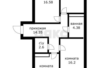 Фото №4: 3-комнатная квартира 88 м² - Краснодар, мкр. ЖК Рекорд, ул. Новороссийская, 90/2к1