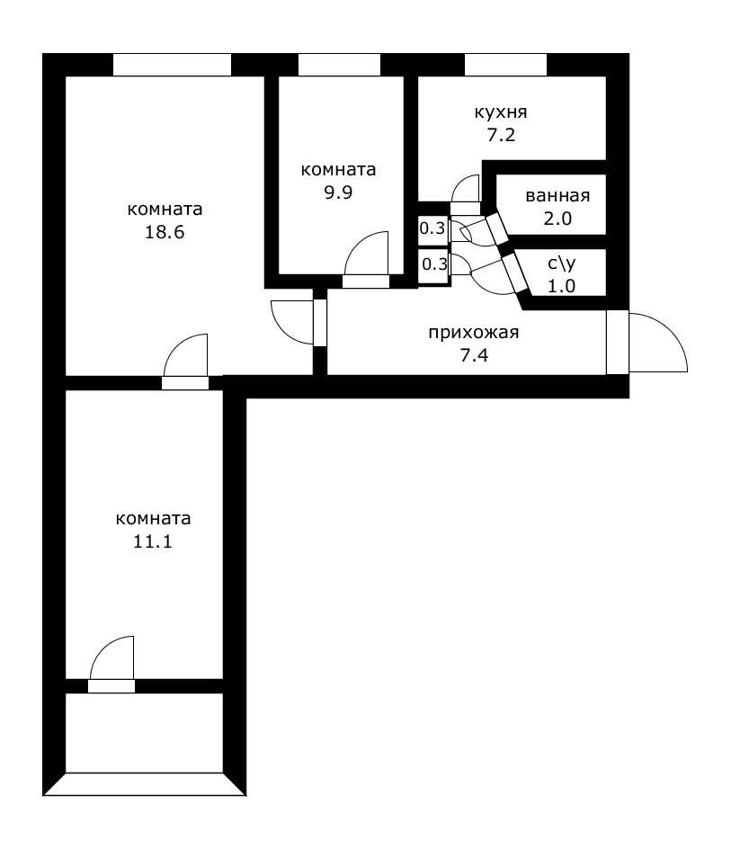 Фото №12: 3-комнатная квартира 64 м² - Краснодар, ул. Селезнёва, 94