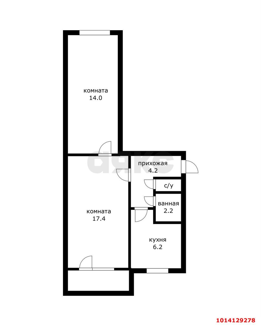 Фото №11: 2-комнатная квартира 45 м² - Краснодар, Фестивальный, ул. Парковая, 9