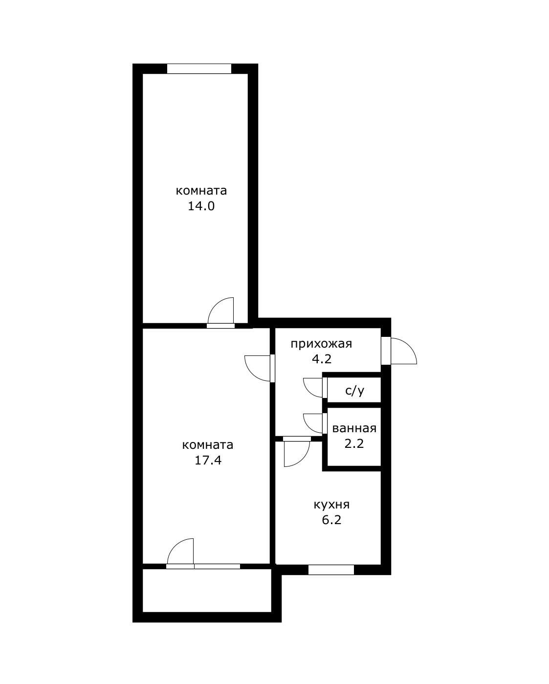 Фото №11: 2-комнатная квартира 45 м² - Краснодар, ул. Парковая, 9