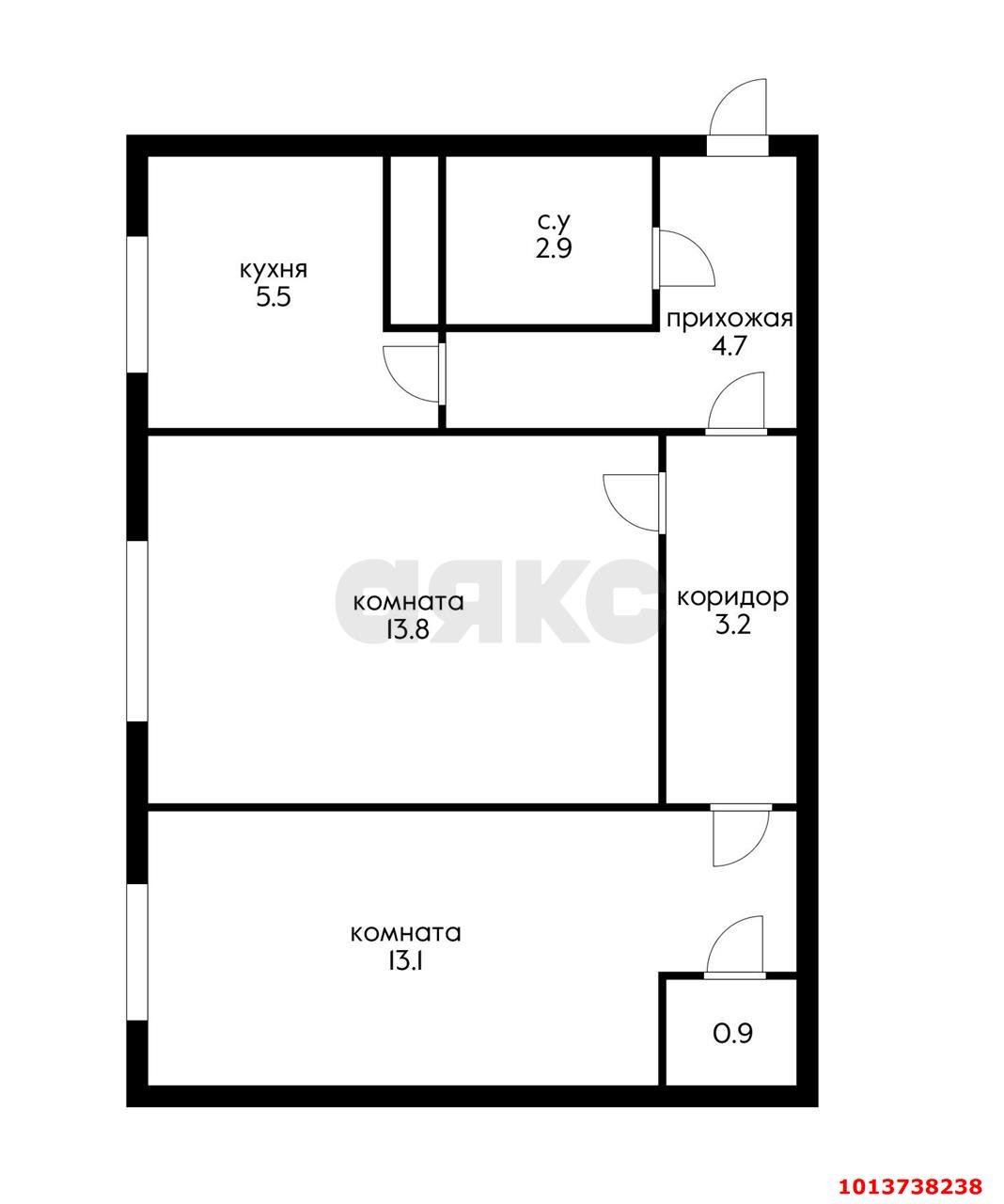 Фото №14: 2-комнатная квартира 44 м² - Краснодар, Черёмушки, ул. Айвазовского, 75