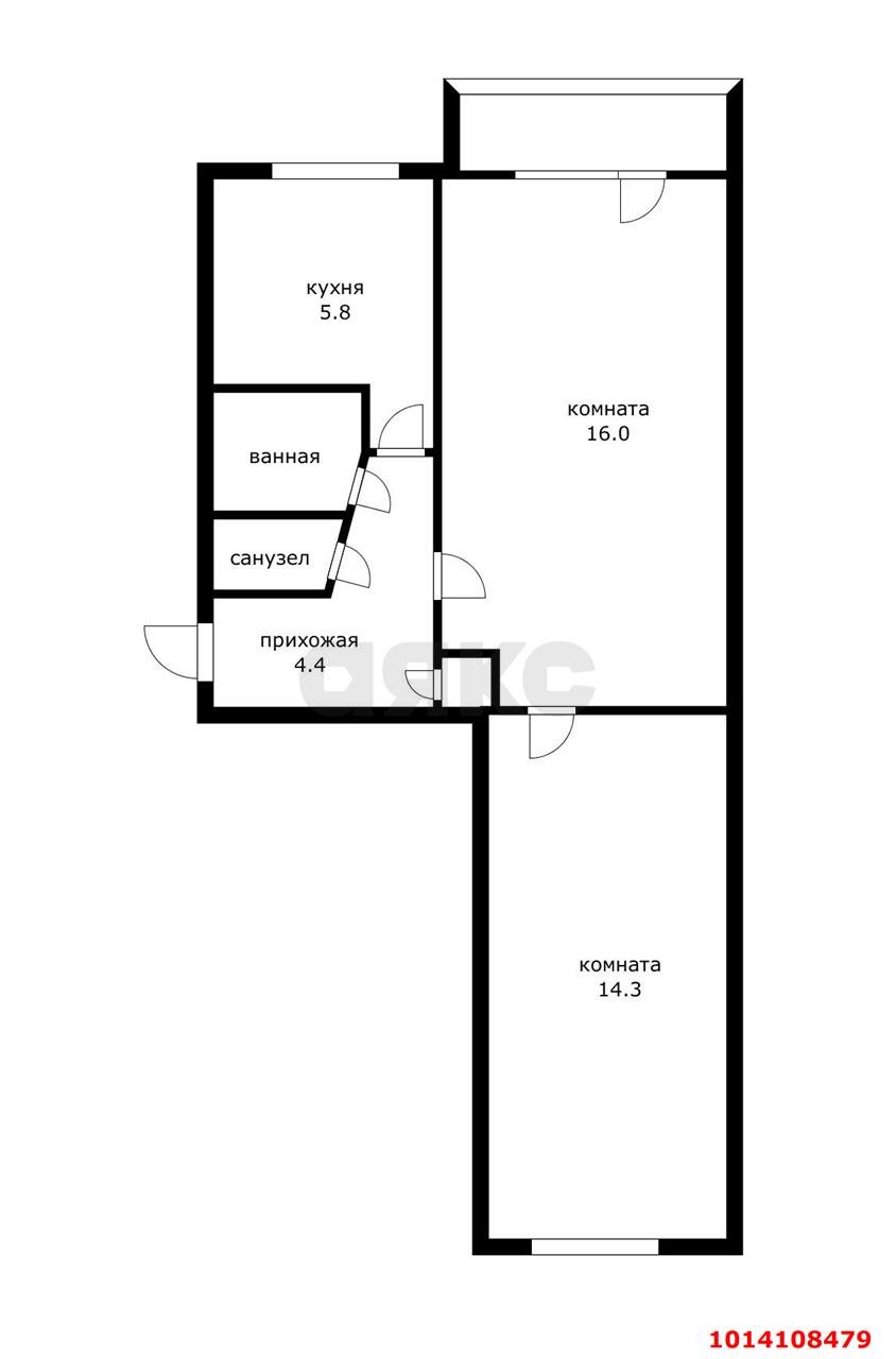 Фото №15: 2-комнатная квартира 46 м² - Краснодар, Пашковский, ул. Садовая, 15/3
