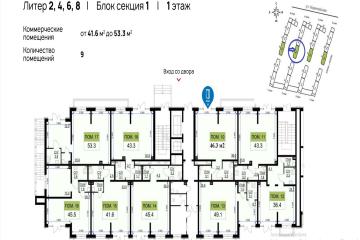 Фото №4: Коммерция 46 м² - Краснодар, мкр. жилой комплекс Ракурс, ул. имени Героя Ростовского, 8к5
