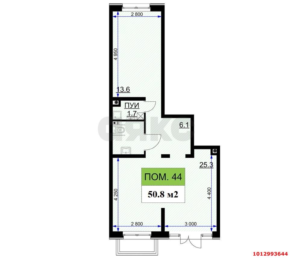 Фото №3: Торговое помещение 51 м² - Краснодар, жилой комплекс Ракурс, ул. имени Героя Ростовского, 8к1
