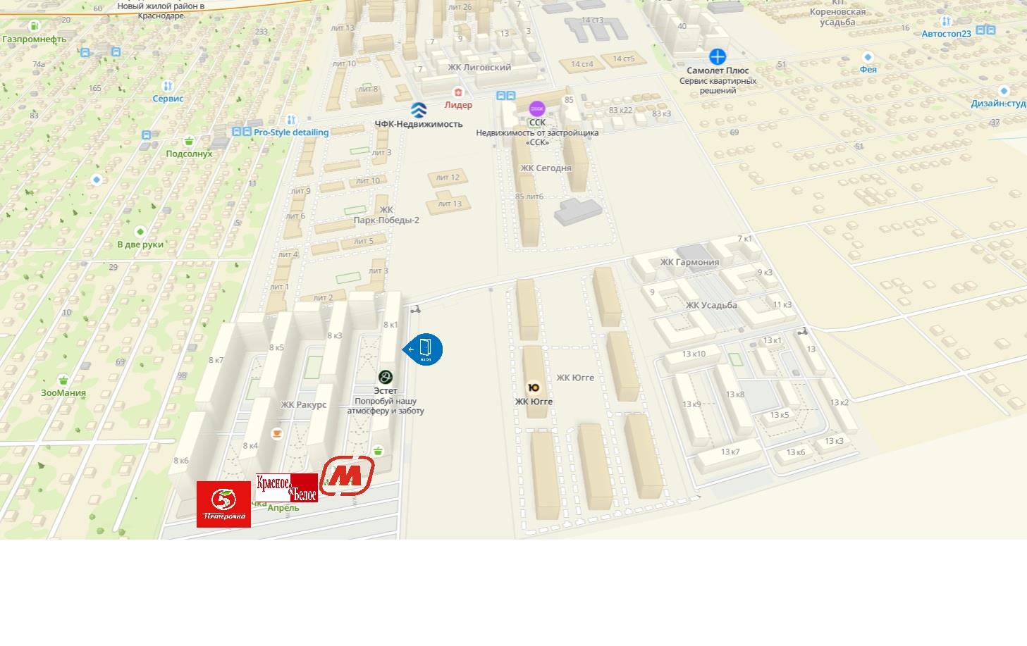 Фото №2: Коммерция 50 м² - Краснодар, Прикубанский внутригородской округ, мкр. жилой комплекс Ракурс, ул. имени Героя Ростовского, 8к1