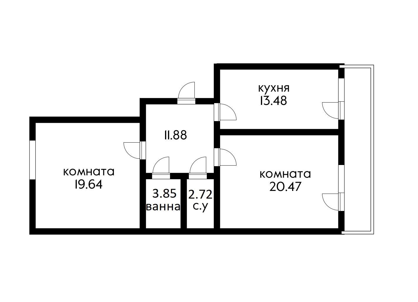 Фото №7: 2-комнатная квартира 78 м² - Краснодар, Западный внутригородской округ, мкр. Фестивальный, ул. Гаражная, 81/2